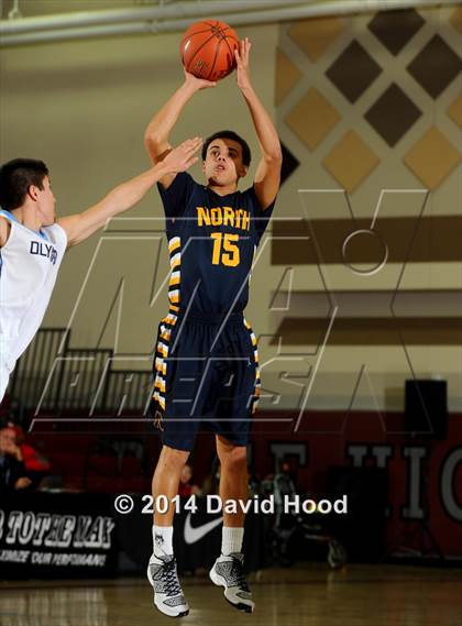 Thumbnail 2 in Olympia vs. JW North (MaxPreps Holiday Classic) photogallery.