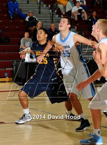 Thumbnail 1 in Olympia vs. JW North (MaxPreps Holiday Classic) photogallery.