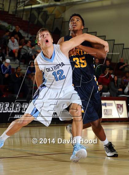 Thumbnail 2 in Olympia vs. JW North (MaxPreps Holiday Classic) photogallery.