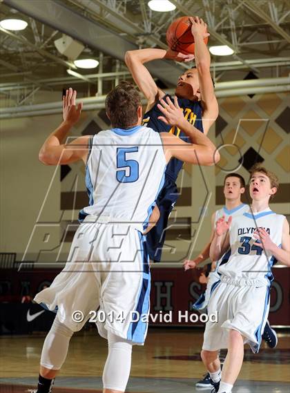 Thumbnail 1 in Olympia vs. JW North (MaxPreps Holiday Classic) photogallery.