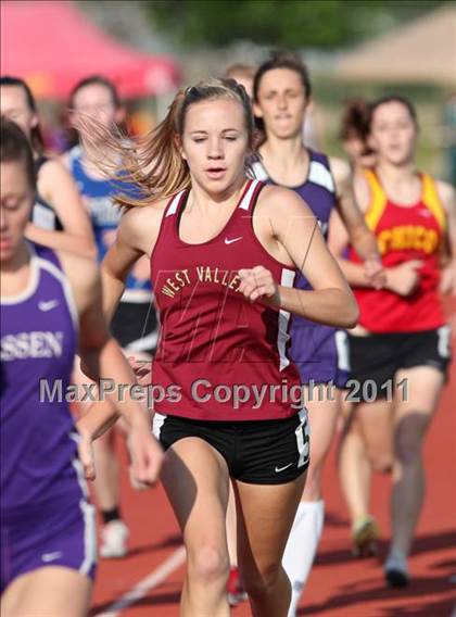 Thumbnail 2 in CIF NS Masters Track & Field Championships (Girls 1600 meters) photogallery.