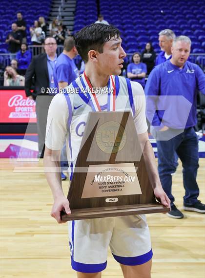 Thumbnail 3 in McMullen County vs. Jayton (UIL 1A Basketball State Semifinal Medal Ceremony) photogallery.