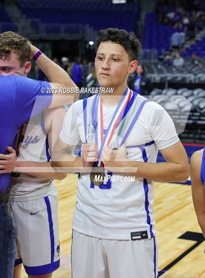 Thumbnail 1 in McMullen County vs. Jayton (UIL 1A Basketball State Semifinal Medal Ceremony) photogallery.