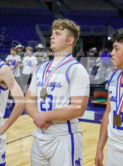 Thumbnail 1 in McMullen County vs. Jayton (UIL 1A Basketball State Semifinal Medal Ceremony) photogallery.