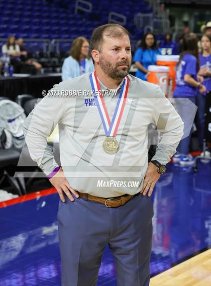 Thumbnail 1 in McMullen County vs. Jayton (UIL 1A Basketball State Semifinal Medal Ceremony) photogallery.
