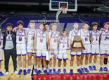 Thumbnail 1 in McMullen County vs. Jayton (UIL 1A Basketball State Semifinal Medal Ceremony) photogallery.