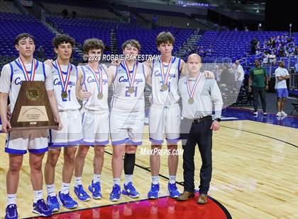 Thumbnail 3 in McMullen County vs. Jayton (UIL 1A Basketball State Semifinal Medal Ceremony) photogallery.