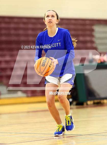 Thumbnail 2 in Thunderbird vs Prescott (Mountain Ridge Girls Basketball Invitational) photogallery.