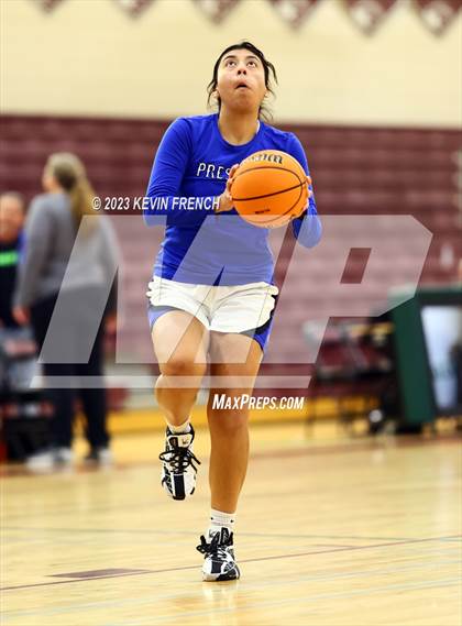 Thumbnail 2 in Thunderbird vs Prescott (Mountain Ridge Girls Basketball Invitational) photogallery.