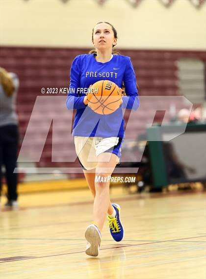 Thumbnail 3 in Thunderbird vs Prescott (Mountain Ridge Girls Basketball Invitational) photogallery.