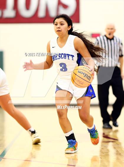 Thumbnail 2 in Thunderbird vs Prescott (Mountain Ridge Girls Basketball Invitational) photogallery.