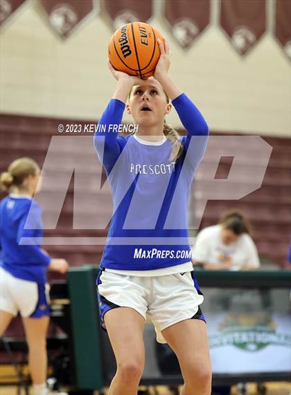 Thumbnail 3 in Thunderbird vs Prescott (Mountain Ridge Girls Basketball Invitational) photogallery.