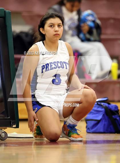 Thumbnail 2 in Thunderbird vs Prescott (Mountain Ridge Girls Basketball Invitational) photogallery.