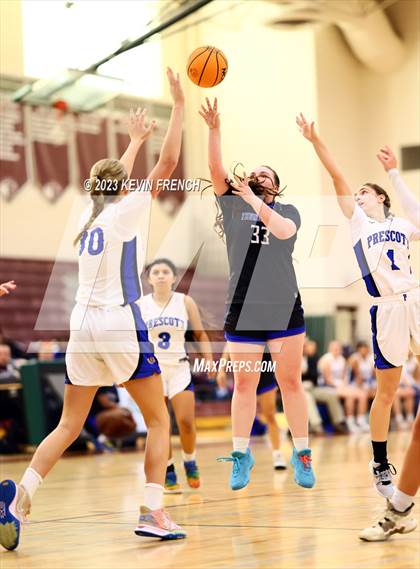 Thumbnail 3 in Thunderbird vs Prescott (Mountain Ridge Girls Basketball Invitational) photogallery.