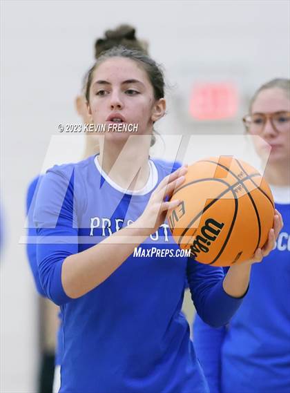 Thumbnail 2 in Thunderbird vs Prescott (Mountain Ridge Girls Basketball Invitational) photogallery.