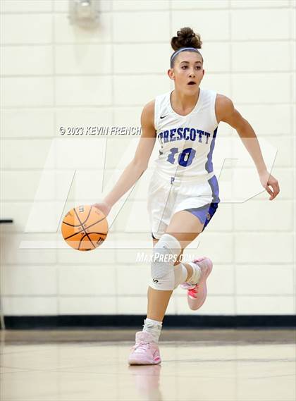 Thumbnail 1 in Thunderbird vs Prescott (Mountain Ridge Girls Basketball Invitational) photogallery.