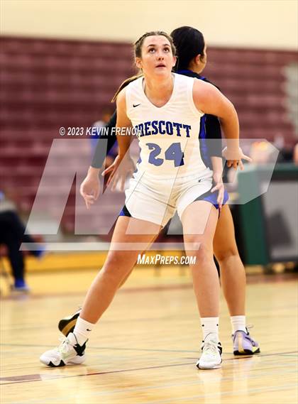 Thumbnail 2 in Thunderbird vs Prescott (Mountain Ridge Girls Basketball Invitational) photogallery.