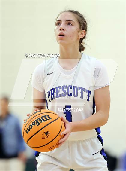 Thumbnail 1 in Thunderbird vs Prescott (Mountain Ridge Girls Basketball Invitational) photogallery.
