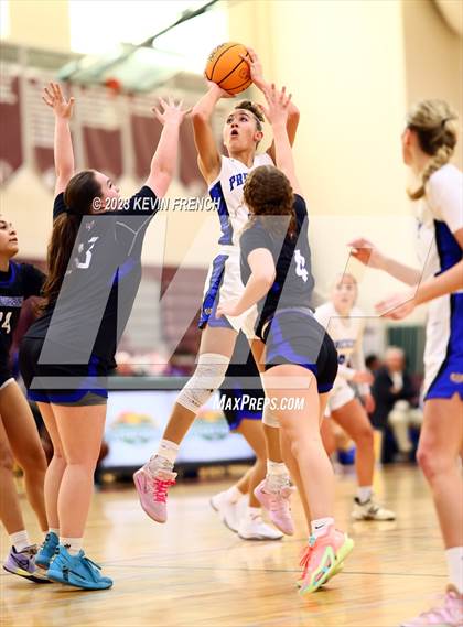 Thumbnail 2 in Thunderbird vs Prescott (Mountain Ridge Girls Basketball Invitational) photogallery.