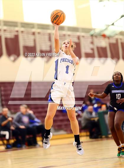Thumbnail 3 in Thunderbird vs Prescott (Mountain Ridge Girls Basketball Invitational) photogallery.