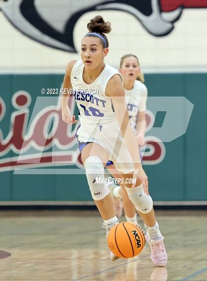 Thumbnail 2 in Thunderbird vs Prescott (Mountain Ridge Girls Basketball Invitational) photogallery.