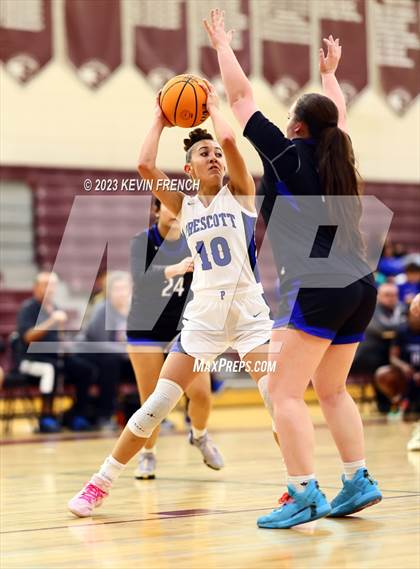 Thumbnail 1 in Thunderbird vs Prescott (Mountain Ridge Girls Basketball Invitational) photogallery.
