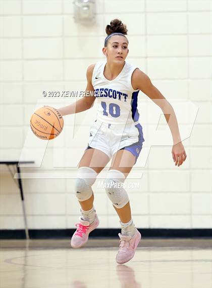 Thumbnail 2 in Thunderbird vs Prescott (Mountain Ridge Girls Basketball Invitational) photogallery.