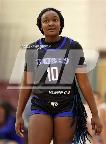 Thumbnail 2 in Thunderbird vs Prescott (Mountain Ridge Girls Basketball Invitational) photogallery.