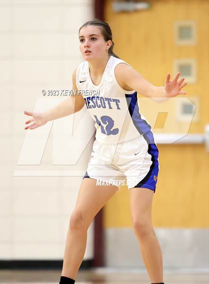 Thumbnail 3 in Thunderbird vs Prescott (Mountain Ridge Girls Basketball Invitational) photogallery.