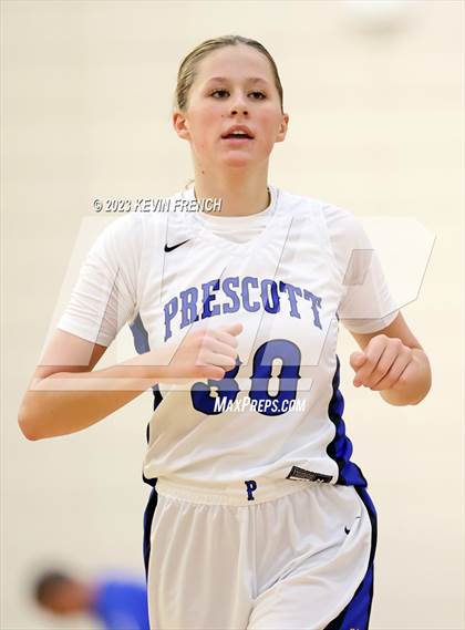 Thumbnail 1 in Thunderbird vs Prescott (Mountain Ridge Girls Basketball Invitational) photogallery.