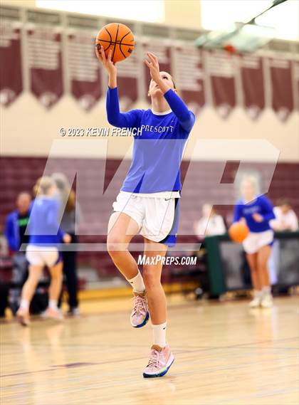 Thumbnail 1 in Thunderbird vs Prescott (Mountain Ridge Girls Basketball Invitational) photogallery.