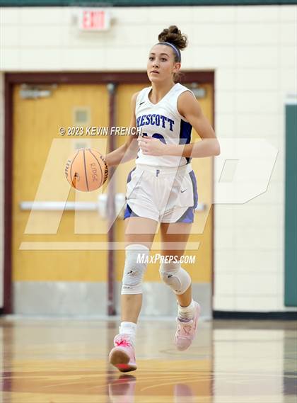 Thumbnail 1 in Thunderbird vs Prescott (Mountain Ridge Girls Basketball Invitational) photogallery.