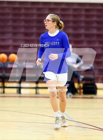 Thumbnail 3 in Thunderbird vs Prescott (Mountain Ridge Girls Basketball Invitational) photogallery.