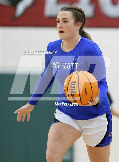 Thumbnail 3 in Thunderbird vs Prescott (Mountain Ridge Girls Basketball Invitational) photogallery.