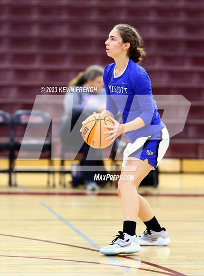 Thumbnail 2 in Thunderbird vs Prescott (Mountain Ridge Girls Basketball Invitational) photogallery.