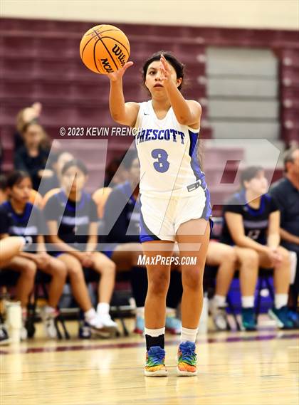 Thumbnail 1 in Thunderbird vs Prescott (Mountain Ridge Girls Basketball Invitational) photogallery.