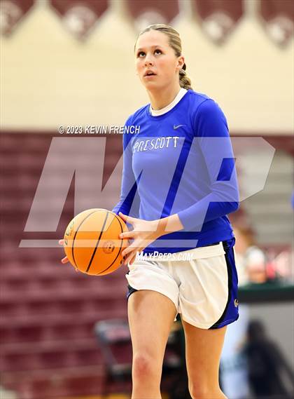 Thumbnail 3 in Thunderbird vs Prescott (Mountain Ridge Girls Basketball Invitational) photogallery.