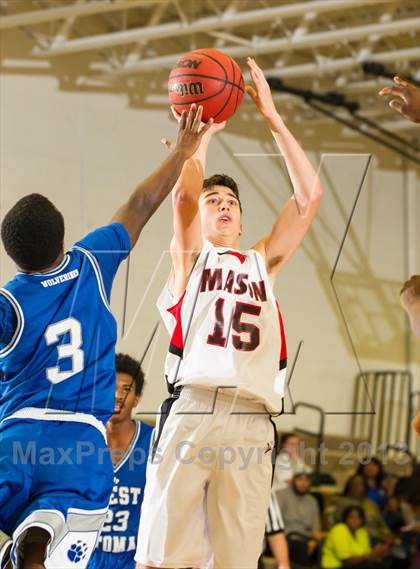 Thumbnail 3 in Mason vs West Potomac (Joe Cascio Holiday Classic) photogallery.