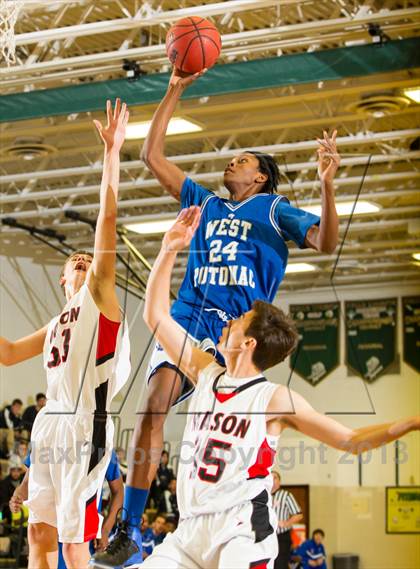 Thumbnail 2 in Mason vs West Potomac (Joe Cascio Holiday Classic) photogallery.