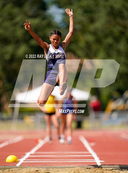 Thumbnail 2 in Girls Long Jump (CIF SJS Masters Track Finals) photogallery.