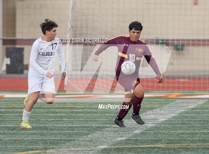 Thumbnail 2 in Gilbert vs Mountain Pointe  (Coyote Classic Soccer Tournament) photogallery.
