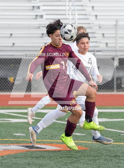 Thumbnail 3 in Gilbert vs Mountain Pointe  (Coyote Classic Soccer Tournament) photogallery.
