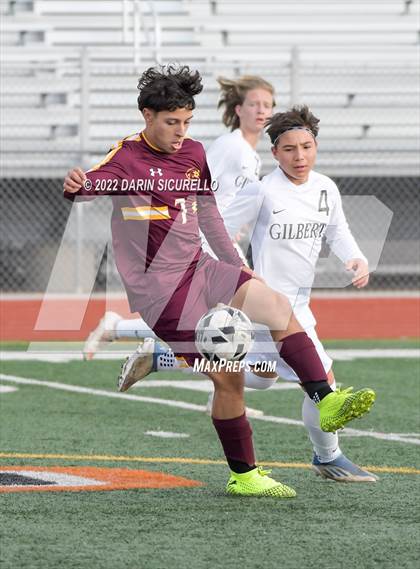 Thumbnail 1 in Gilbert vs Mountain Pointe  (Coyote Classic Soccer Tournament) photogallery.