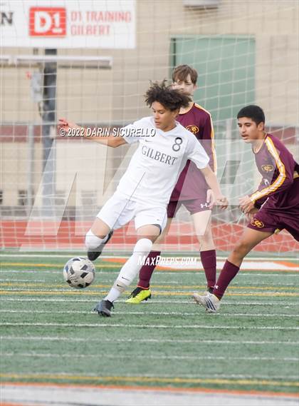 Thumbnail 1 in Gilbert vs Mountain Pointe  (Coyote Classic Soccer Tournament) photogallery.