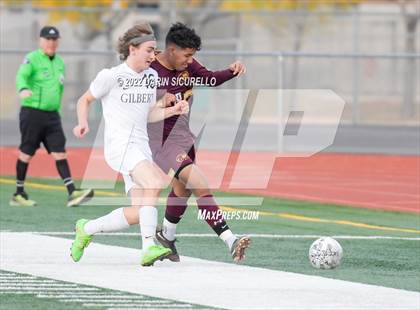 Thumbnail 1 in Gilbert vs Mountain Pointe  (Coyote Classic Soccer Tournament) photogallery.