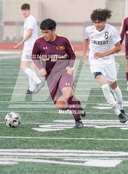 Thumbnail 2 in Gilbert vs Mountain Pointe  (Coyote Classic Soccer Tournament) photogallery.