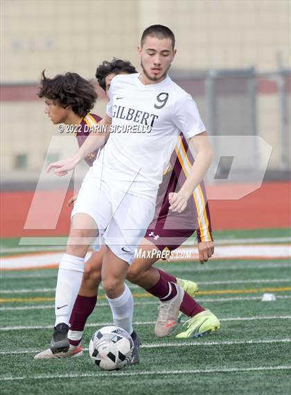 Thumbnail 3 in Gilbert vs Mountain Pointe  (Coyote Classic Soccer Tournament) photogallery.
