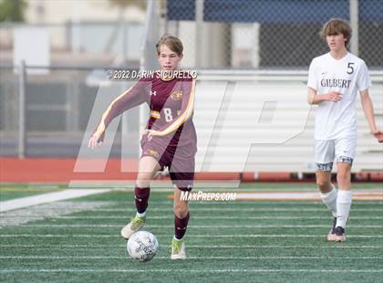 Thumbnail 3 in Gilbert vs Mountain Pointe  (Coyote Classic Soccer Tournament) photogallery.