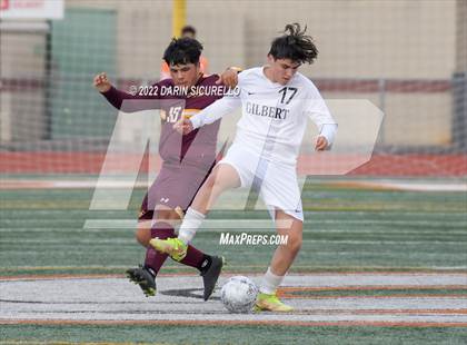 Thumbnail 2 in Gilbert vs Mountain Pointe  (Coyote Classic Soccer Tournament) photogallery.