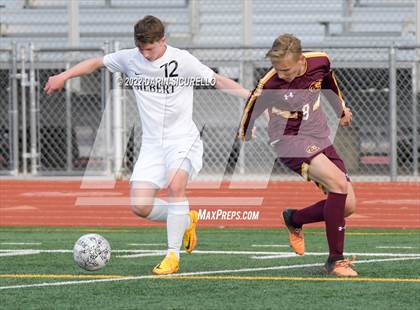 Thumbnail 1 in Gilbert vs Mountain Pointe  (Coyote Classic Soccer Tournament) photogallery.
